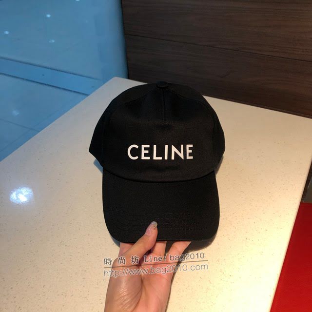CELINE男女同款帽子 賽琳經典字母棒球帽鴨舌帽  mm1475